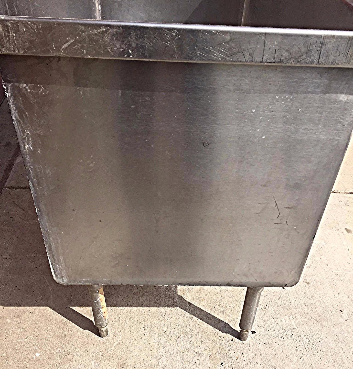 ELKAY STAINLESS STEEL RARE SINK Huge Bowl is 53w x 24"h x 25"d FREE SHIP