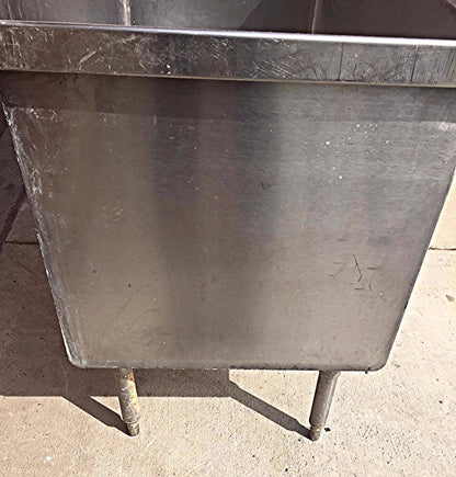 ELKAY STAINLESS STEEL RARE SINK Huge Bowl is 53w x 24"h x 25"d FREE SHIP