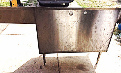 ELKAY STAINLESS STEEL RARE SINK Huge Bowl is 53w x 24"h x 25"d FREE SHIP