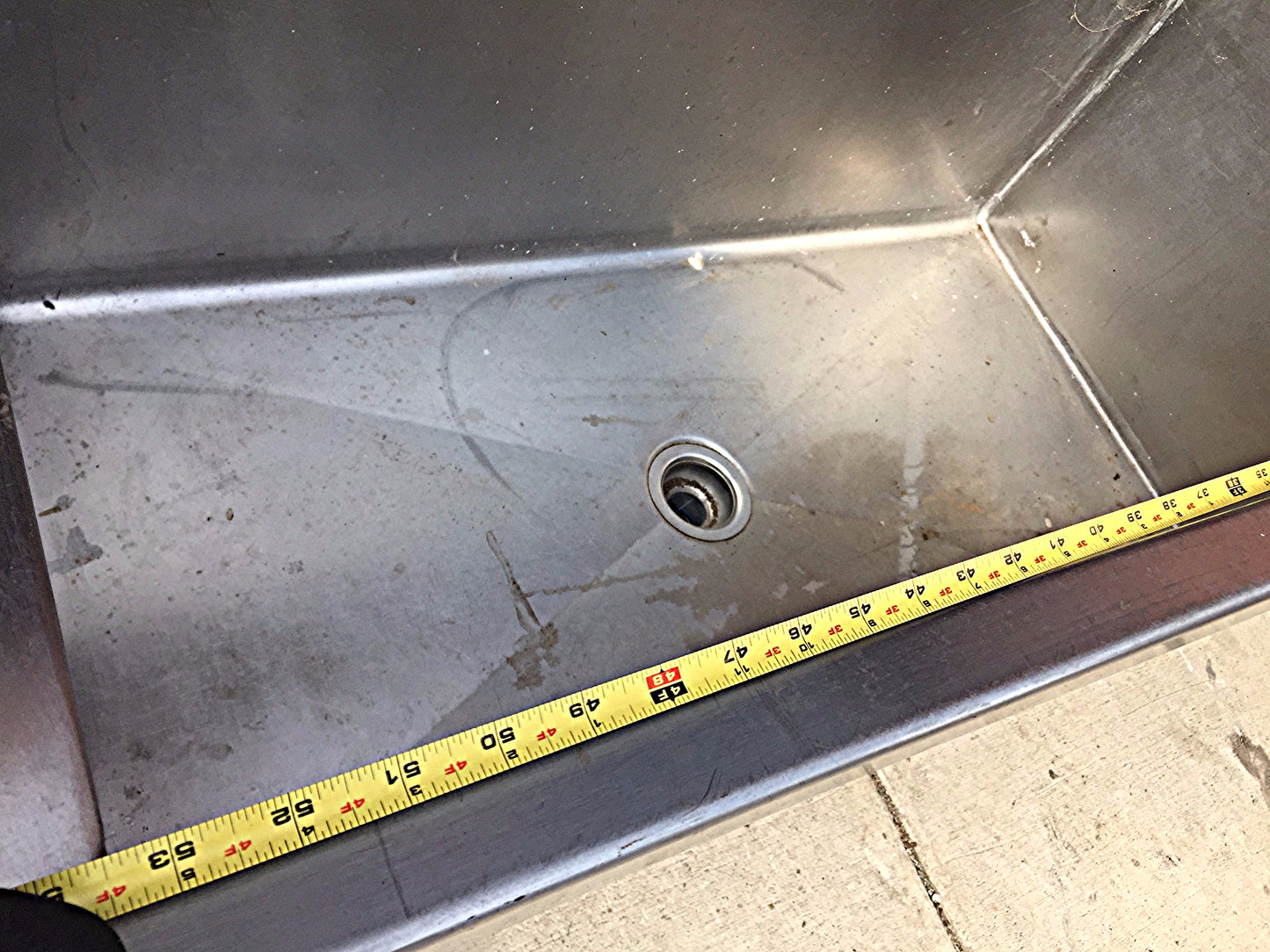 ELKAY STAINLESS STEEL RARE SINK Huge Bowl is 53w x 24"h x 25"d FREE SHIP