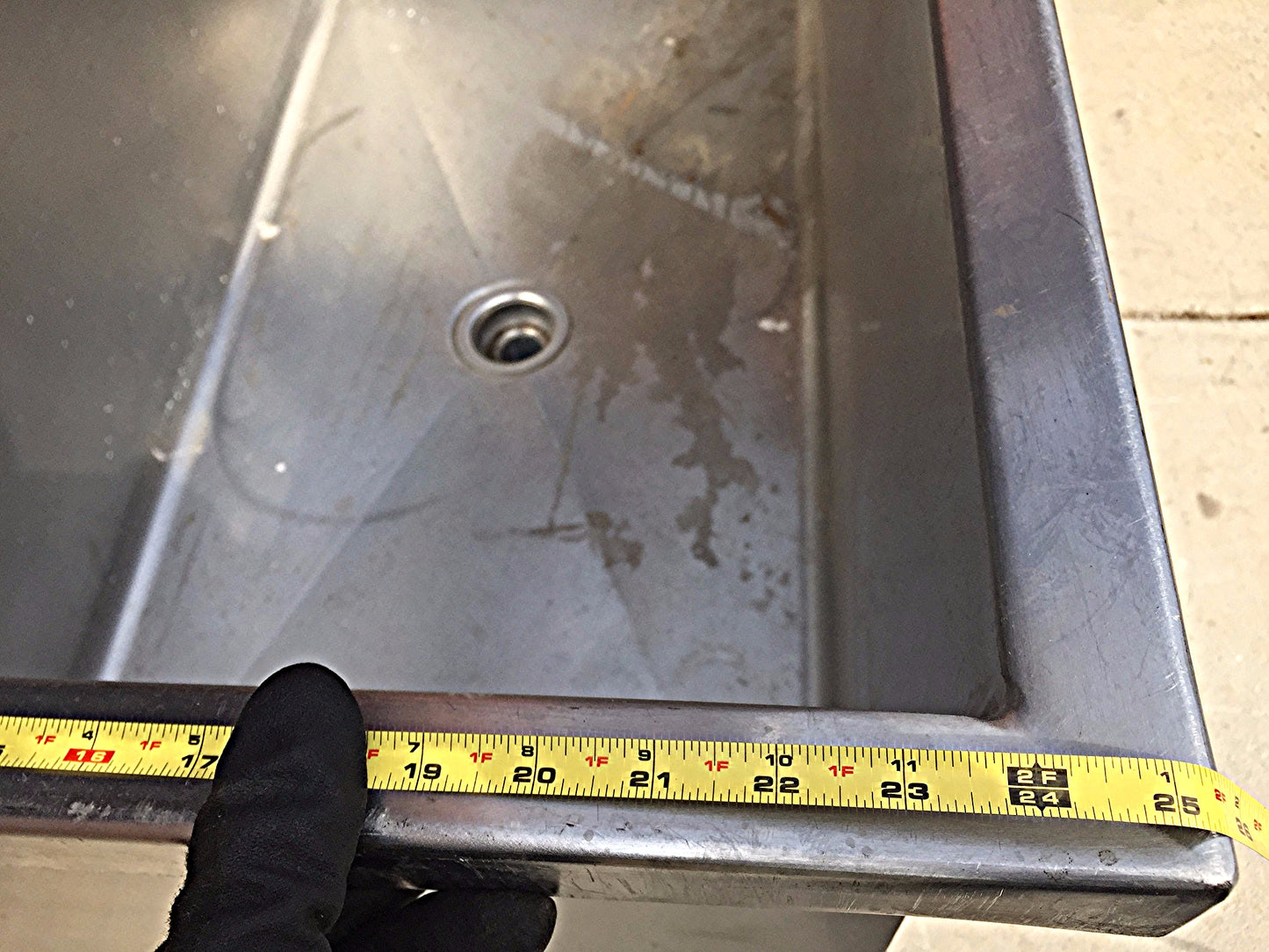 ELKAY STAINLESS STEEL RARE SINK Huge Bowl is 53w x 24"h x 25"d FREE SHIP