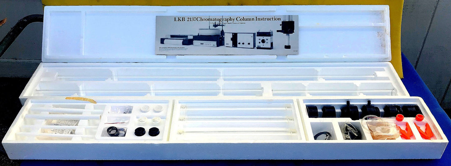 COMPLETE BRAND NEW LKB 2137 CHROMATOGRAPHY COLUMN LAB with MANUAL FREE SHIPPING