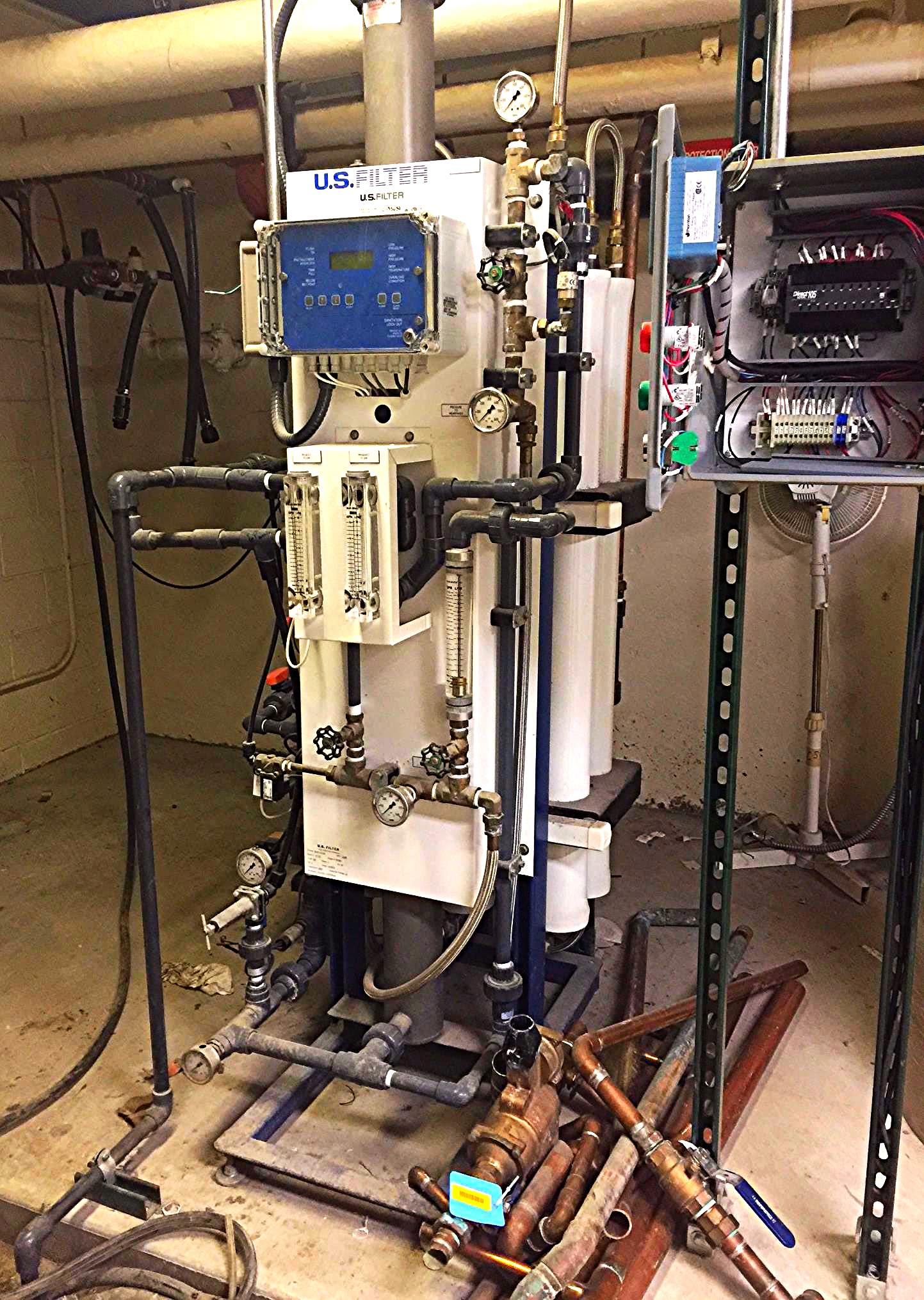 U. S. FILTER REVERSE OSMOSIS COMMERCIAL INDUSTRIAL 3 PHASE GDP10080 ULTRAVIOLET