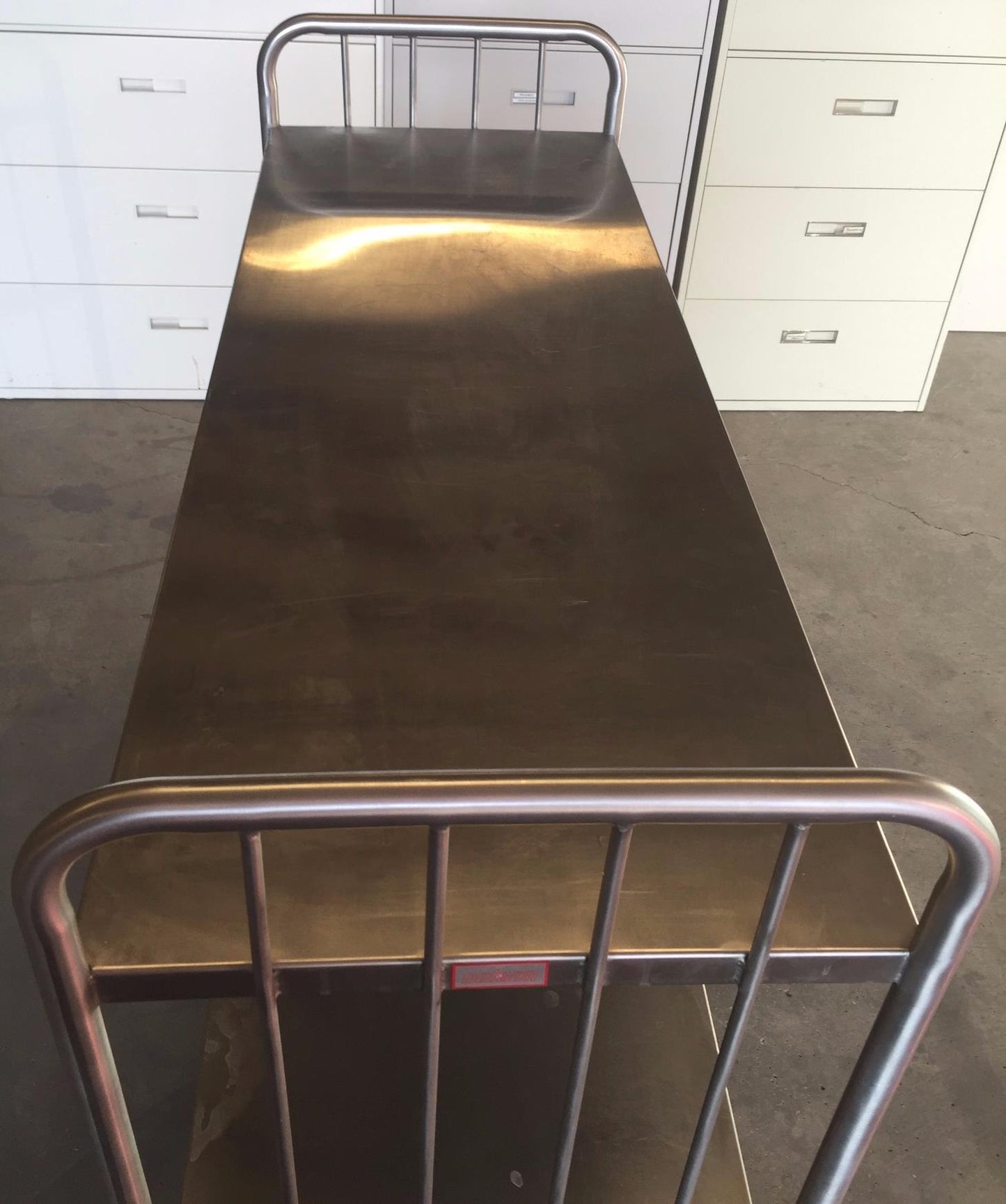 COLSON BIG 6 WHEELED SWIVEL 3 SHELF STAINLESS STEEL CART KITCHEN HOSPITAL CLINIC