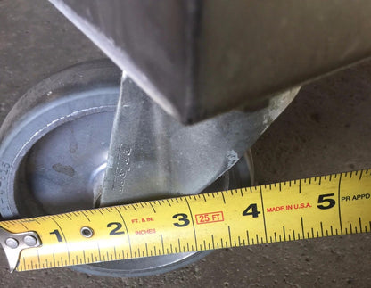 COLSON BIG 6 WHEELED SWIVEL 3 SHELF STAINLESS STEEL CART KITCHEN HOSPITAL CLINIC