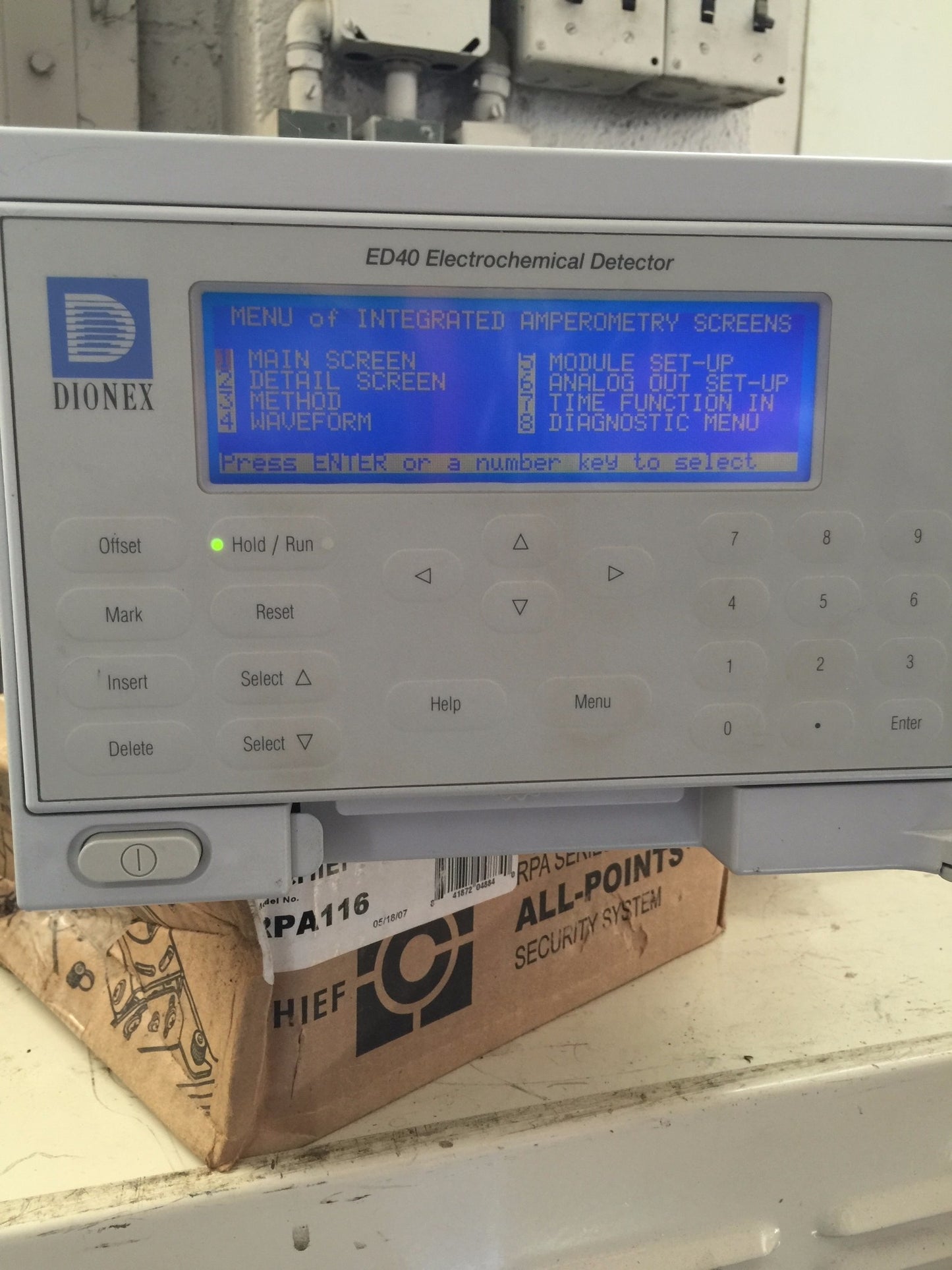 DIONEX ED40 ELECTROCHEMICAL DETECTOR MODEL ED401 (TA)
