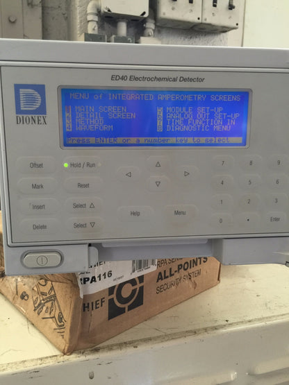 DIONEX ED40 ELECTROCHEMICAL DETECTOR MODEL ED401 (TA)