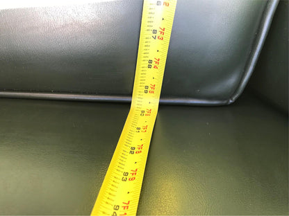 RARE 1930s VINTAGE LARGE GREEN 4 SEAT SOFA COUCH 99"LONG x 37"H x 30"D FREE SHIP