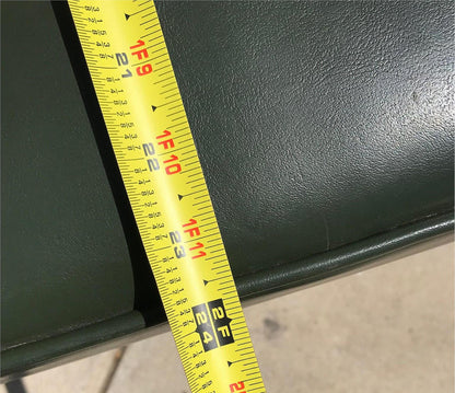 RARE 1930s VINTAGE LARGE GREEN 4 SEAT SOFA COUCH 99"LONG x 37"H x 30"D FREE SHIP