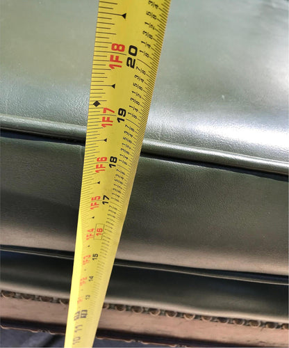 RARE 1930s VINTAGE LARGE GREEN 4 SEAT SOFA COUCH 99"LONG x 37"H x 30"D FREE SHIP