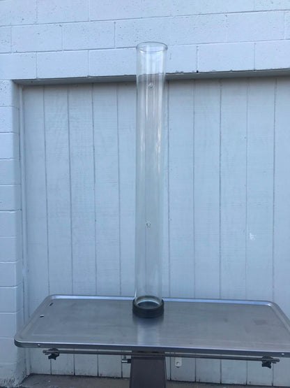 PYREX CORNING 60"x6"INCH ACID-WASTE  DRAINLINE with2 STOPCOCK LAB GLASS FREESHIP