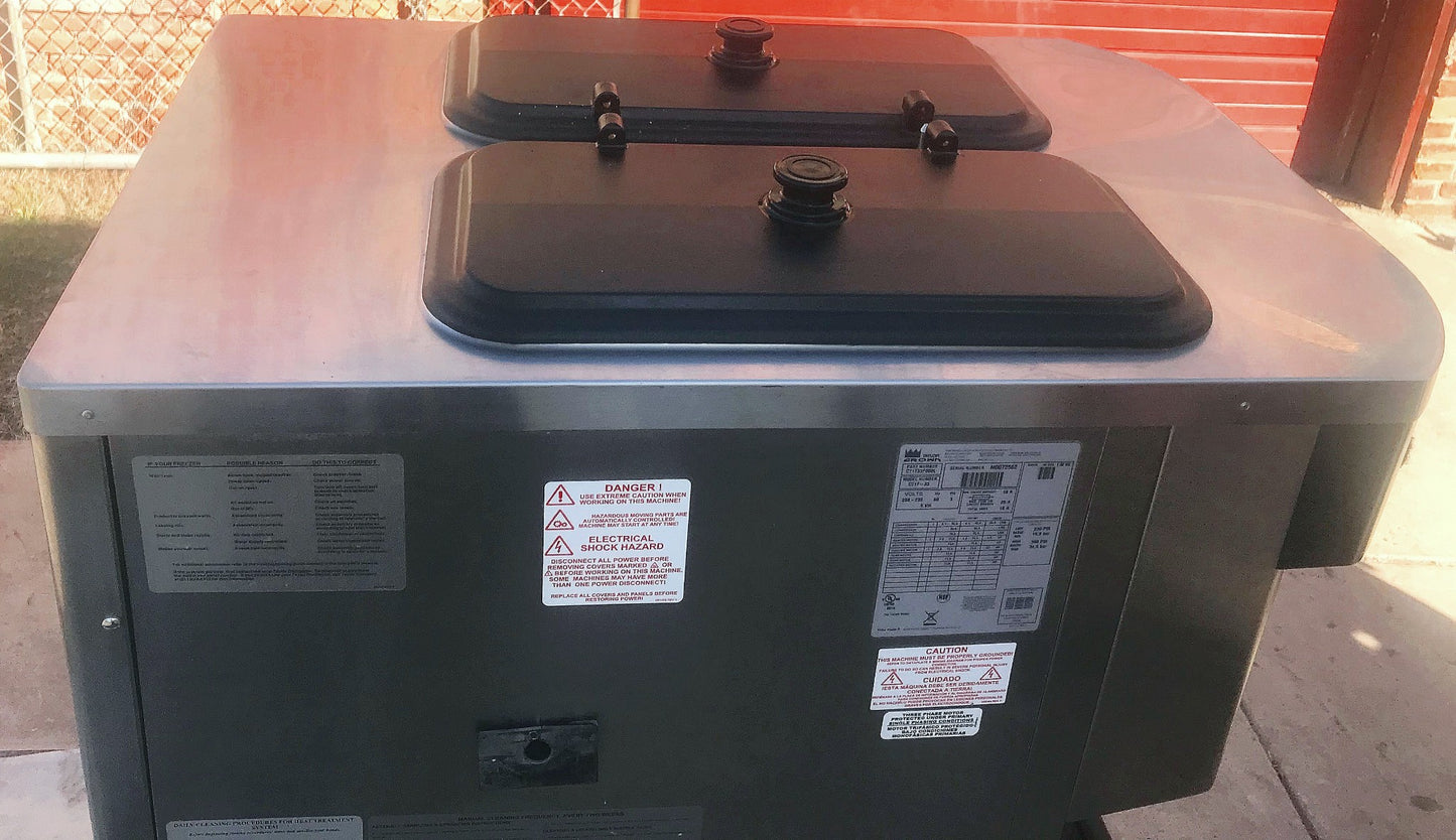 TAYLOR CROWN C717‑33 YOGURT ICE CREAM SHAKE SOFT FREEZER WHEELS MANUAL FREE SHIP