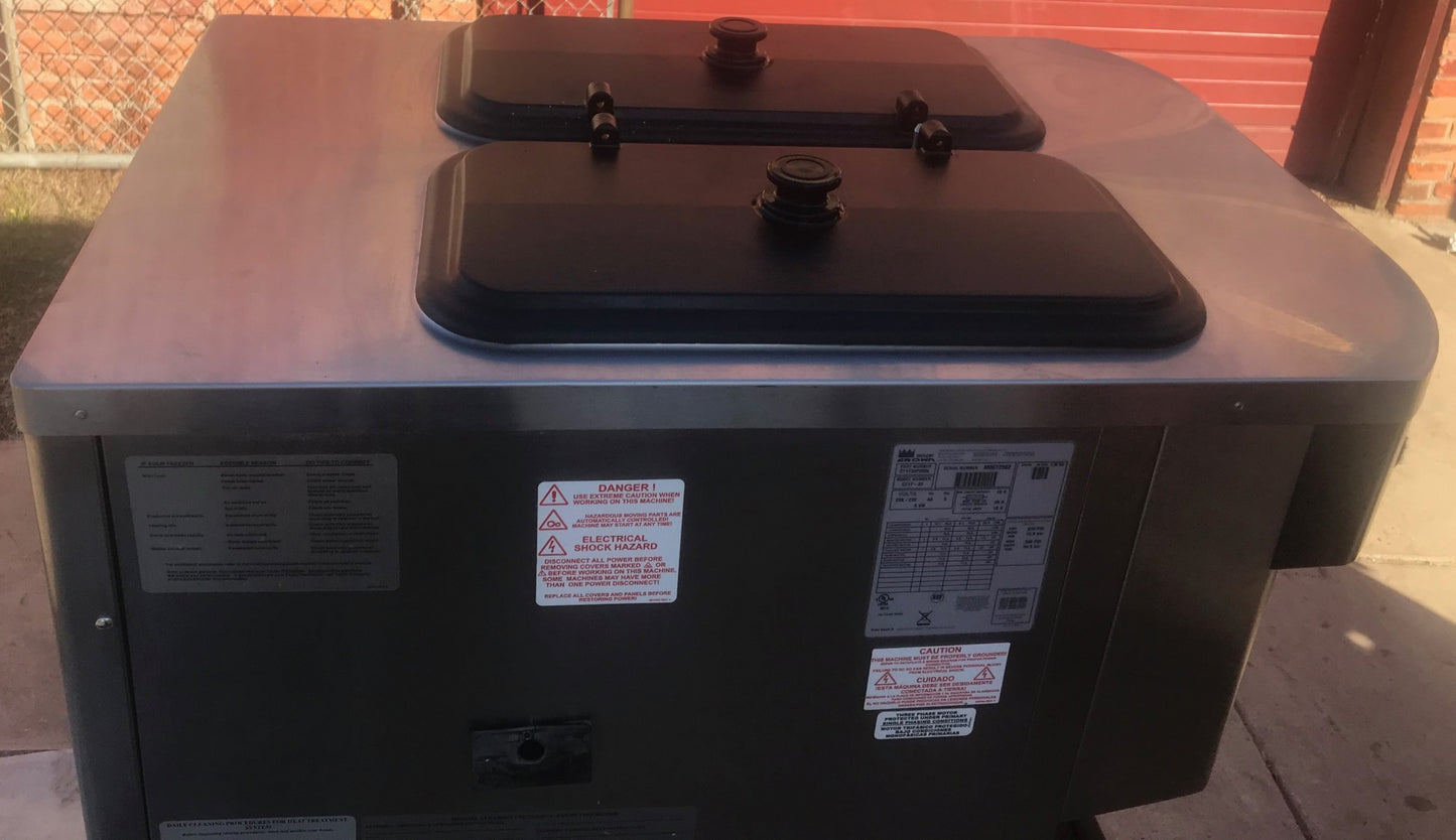 TAYLOR CROWN C717‑33 YOGURT ICE CREAM SHAKE SOFT FREEZER WHEELS MANUAL FREE SHIP