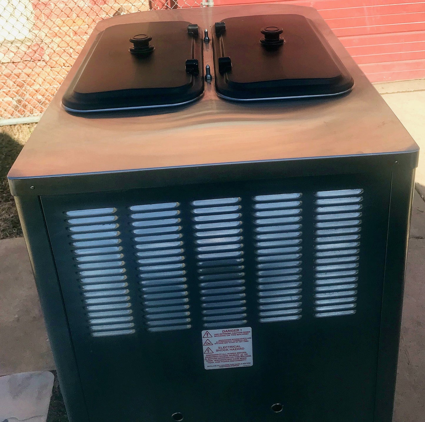 TAYLOR CROWN C717‑33 YOGURT ICE CREAM SHAKE SOFT FREEZER WHEELS MANUAL FREE SHIP