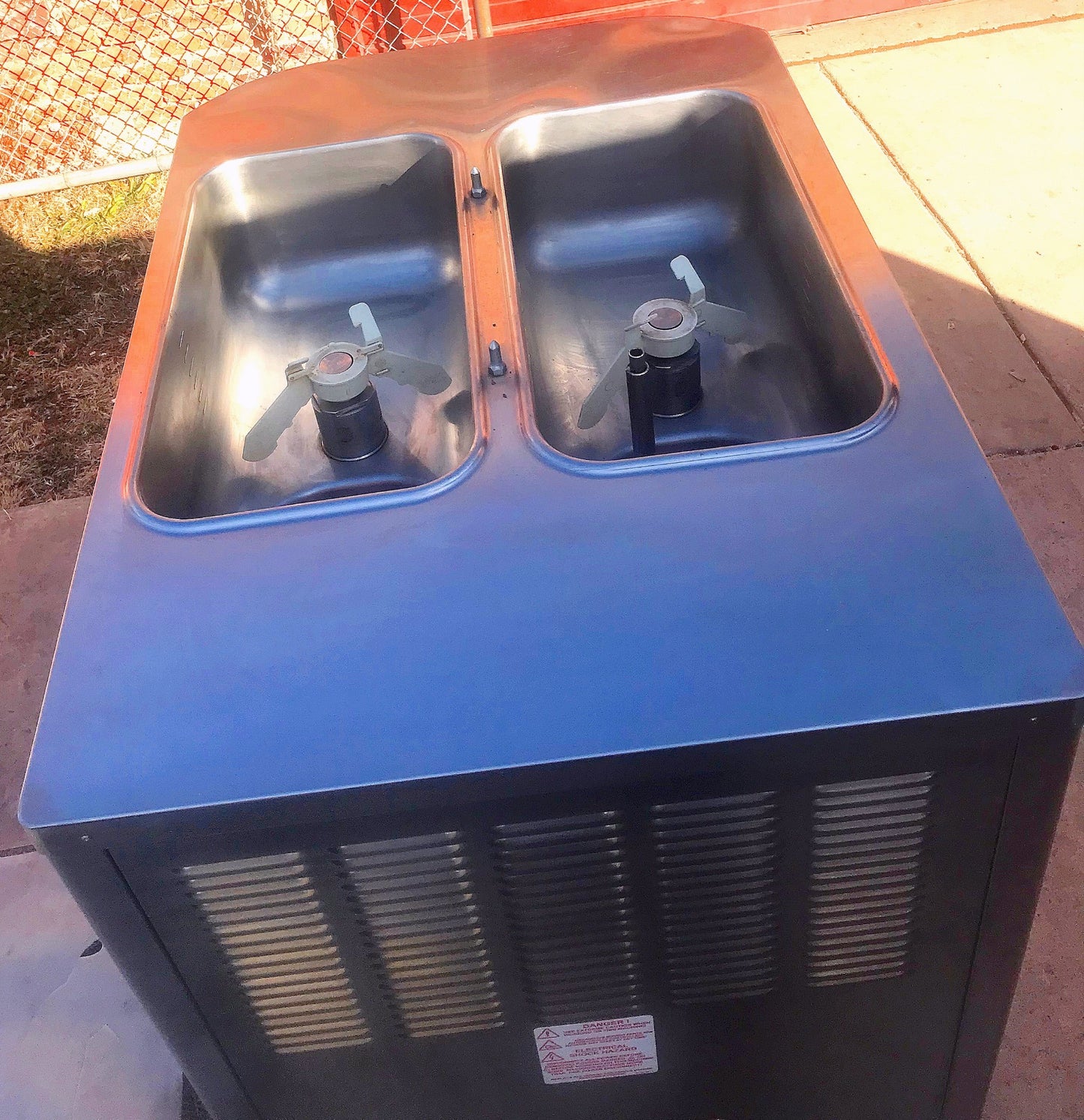 TAYLOR CROWN C717‑33 YOGURT ICE CREAM SHAKE SOFT FREEZER WHEELS MANUAL FREE SHIP