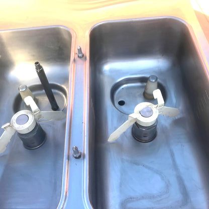 TAYLOR CROWN C717‑33 YOGURT ICE CREAM SHAKE SOFT FREEZER WHEELS MANUAL FREE SHIP