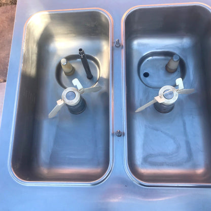 TAYLOR CROWN C717‑33 YOGURT ICE CREAM SHAKE SOFT FREEZER WHEELS MANUAL FREE SHIP