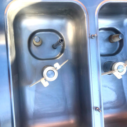 TAYLOR CROWN C717‑33 YOGURT ICE CREAM SHAKE SOFT FREEZER WHEELS MANUAL FREE SHIP