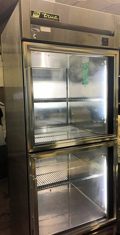 TRUE TS-28-2-G-2-PT GLASS DOOR PASS THRU COOLER REFRIGERATOR WATCHVIDEO FREESHIP