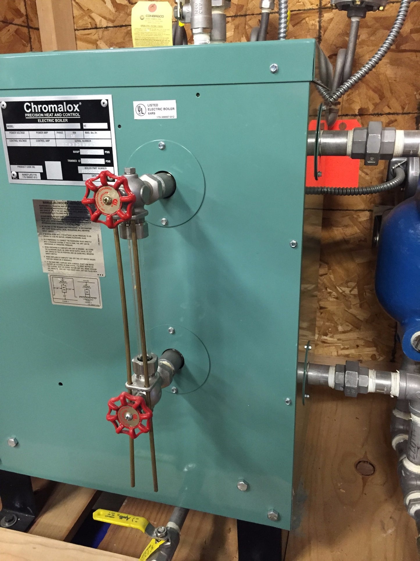 New CHROMALOX Hot Oil or Water Boiler 12 KW SUSSMAN SSB12 ELECTRIC STEAM BOILER