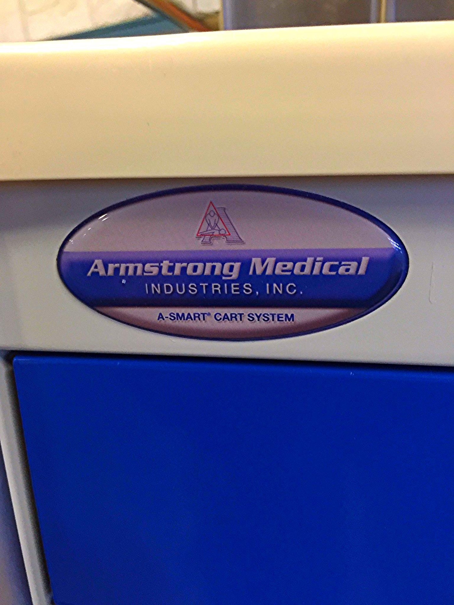 ARMSTRONG MEDICAL A-SMART CRASH SUPREME CLINIC LAB TOOL CART w/ BINS HEAVY DUTY