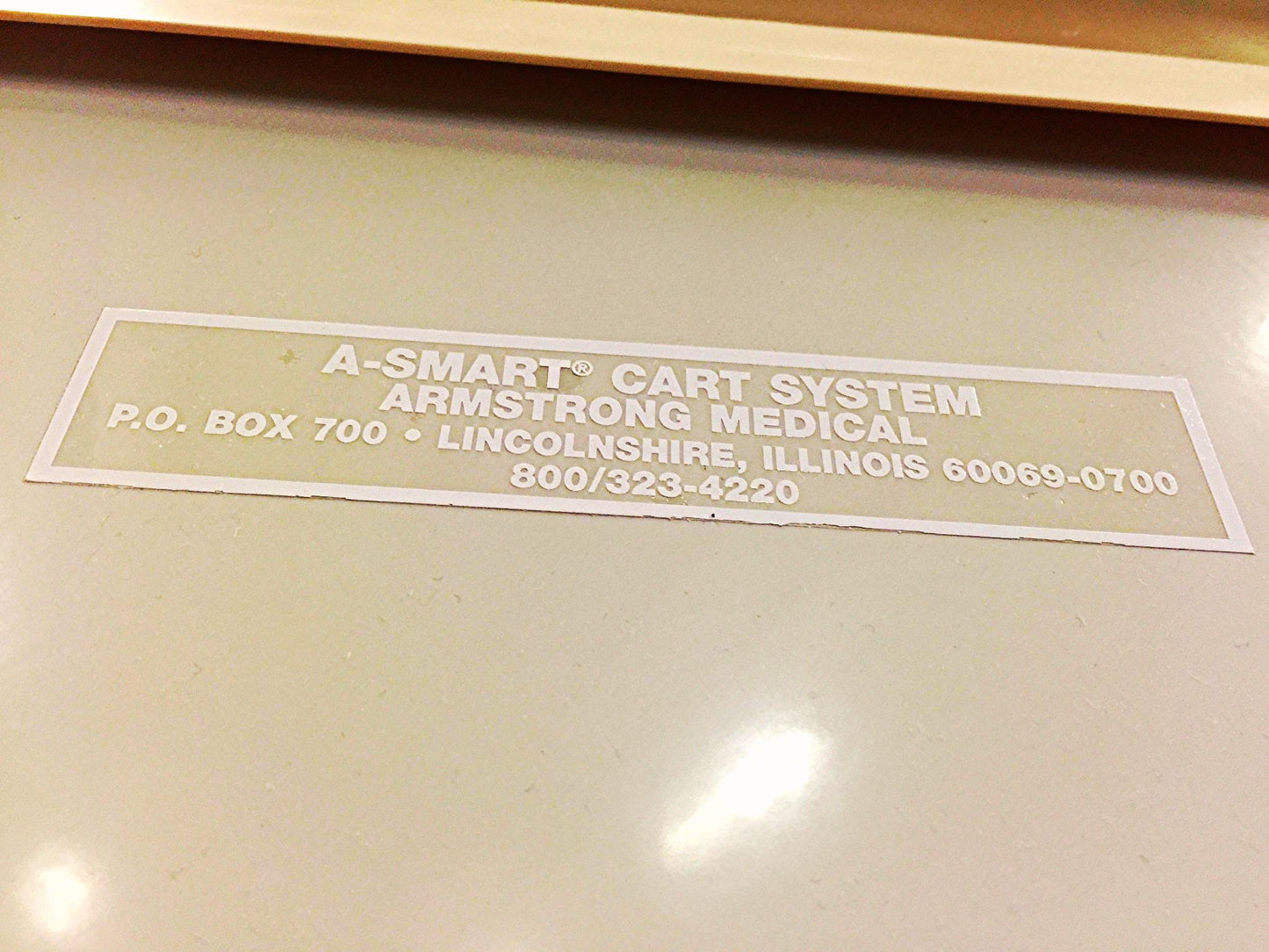 ARMSTRONG MEDICAL A-SMART CRASH SUPREME CLINIC LAB TOOL CART w/ BINS HEAVY DUTY