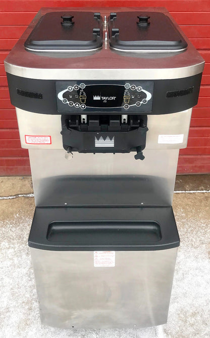 TAYLOR CROWN C717‑33 YOGURT ICE CREAM SHAKE SOFT FREEZER WHEELS MANUAL FREE SHIP