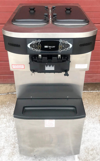 TAYLOR CROWN C717‑33 YOGURT ICE CREAM SHAKE SOFT FREEZER WHEELS MANUAL FREE SHIP