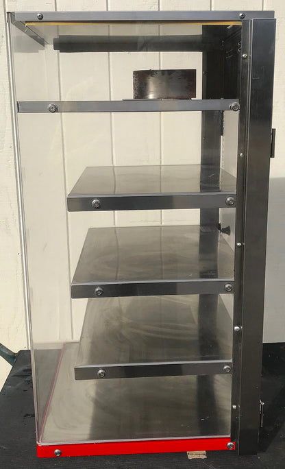 WISCO 680-4 MERCHANDISER DISPLAY 4 HEATED SHELVES PIZZA WARMER FREE SHIPPING