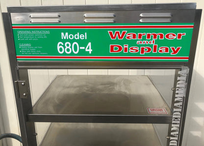 WISCO 680-4 MERCHANDISER DISPLAY 4 HEATED SHELVES PIZZA WARMER FREE SHIPPING