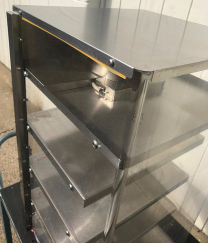 WISCO 680-4 MERCHANDISER DISPLAY 4 HEATED SHELVES PIZZA WARMER FREE SHIPPING