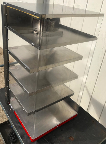 WISCO 680-4 MERCHANDISER DISPLAY 4 HEATED SHELVES PIZZA WARMER FREE SHIPPING