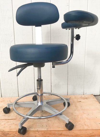 GALAXY EXAM ADJUSTABLE AIR LIFT MEDICAL DENTAL TATOO VET STOOL CHAIR FREESHIP