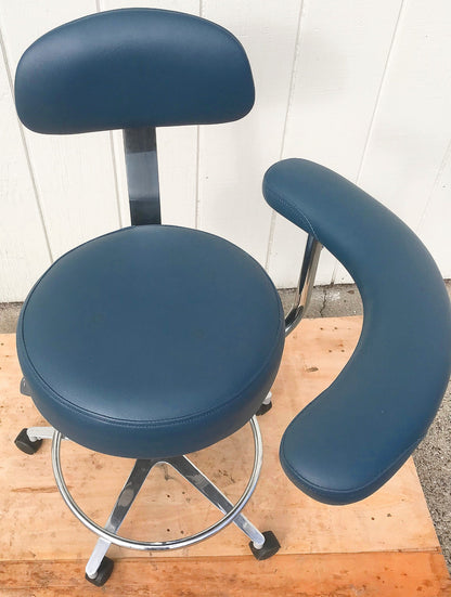 GALAXY EXAM ADJUSTABLE AIR LIFT MEDICAL DENTAL TATOO VET STOOL CHAIR FREESHIP