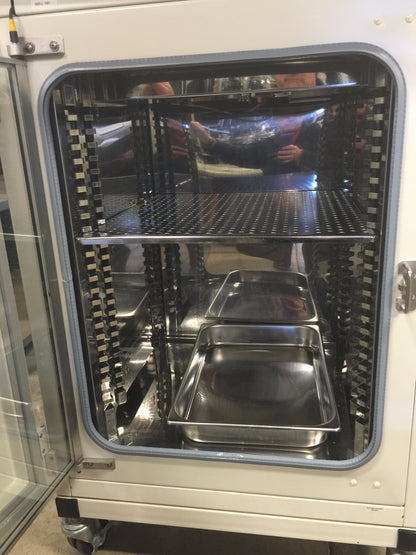 FORMA INCUBATOR Water Jacketed Double Stack Model 3110 CO2 Wheels PERFECT Condit