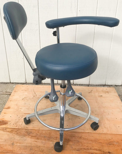 GALAXY EXAM ADJUSTABLE AIR LIFT MEDICAL DENTAL TATOO VET STOOL CHAIR FREE SHIP