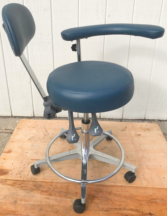 GALAXY EXAM ADJUSTABLE AIR LIFT MEDICAL DENTAL TATOO VET STOOL CHAIR FREE SHIP