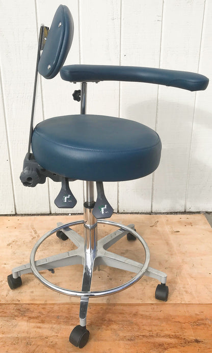 GALAXY EXAM ADJUSTABLE AIR LIFT MEDICAL DENTAL TATOO VET STOOL CHAIR FREE SHIP