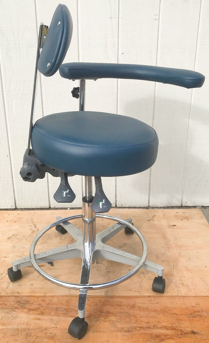 GALAXY EXAM ADJUSTABLE AIR LIFT MEDICAL DENTAL TATOO VET STOOL CHAIR FREE SHIP