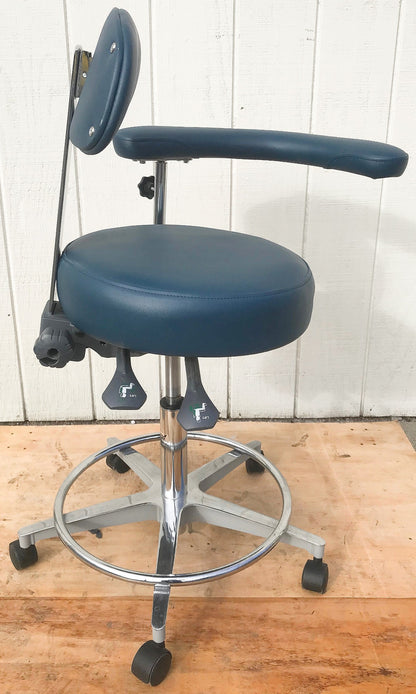 GALAXY EXAM ADJUSTABLE AIR LIFT MEDICAL DENTAL TATOO VET STOOL CHAIR FREE SHIP