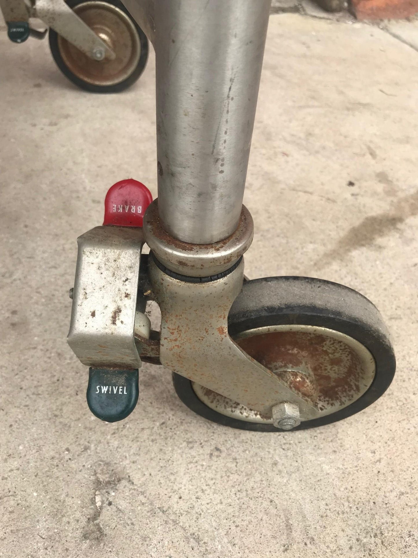 HEAVY DUTY STA STEEL HOSPITAL AUTOPSY GURNEY plus DRIP & 2 TRAY MORGUE FREE SHIP