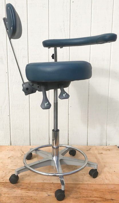 GALAXY EXAM ADJUSTABLE AIR LIFT MEDICAL DENTAL TATOO VET STOOL CHAIR FREESHIP