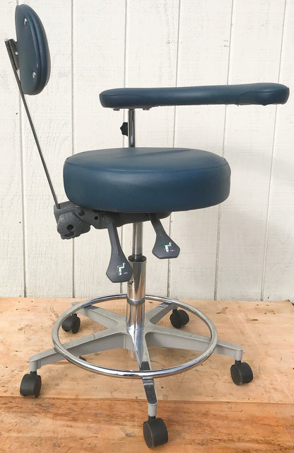 GALAXY EXAM ADJUSTABLE AIR LIFT MEDICAL DENTAL TATOO VET STOOL CHAIR FREE SHIP