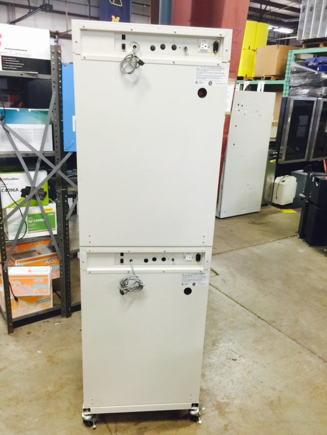 FORMA INCUBATOR Water Jacketed Double Stack Model 3110 CO2 Wheels PERFECT Condit