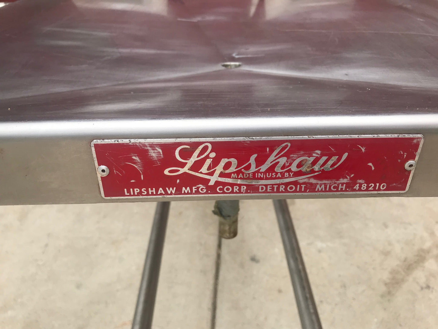 LIPSHAW CADAVER CART AUTOPSY TABLE DEER HUNT HOSPITAL VETERINARY FUNERARY FREESH