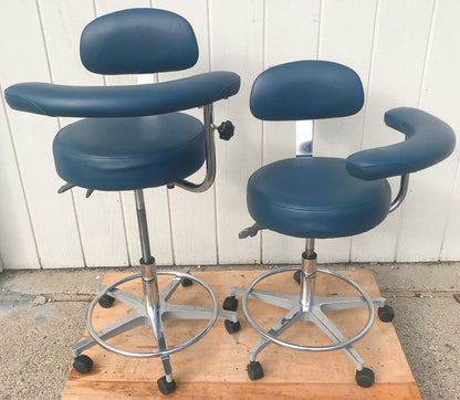 GALAXY EXAM ADJUSTABLE AIR LIFT MEDICAL DENTAL TATOO VET STOOL CHAIR FREESHIP