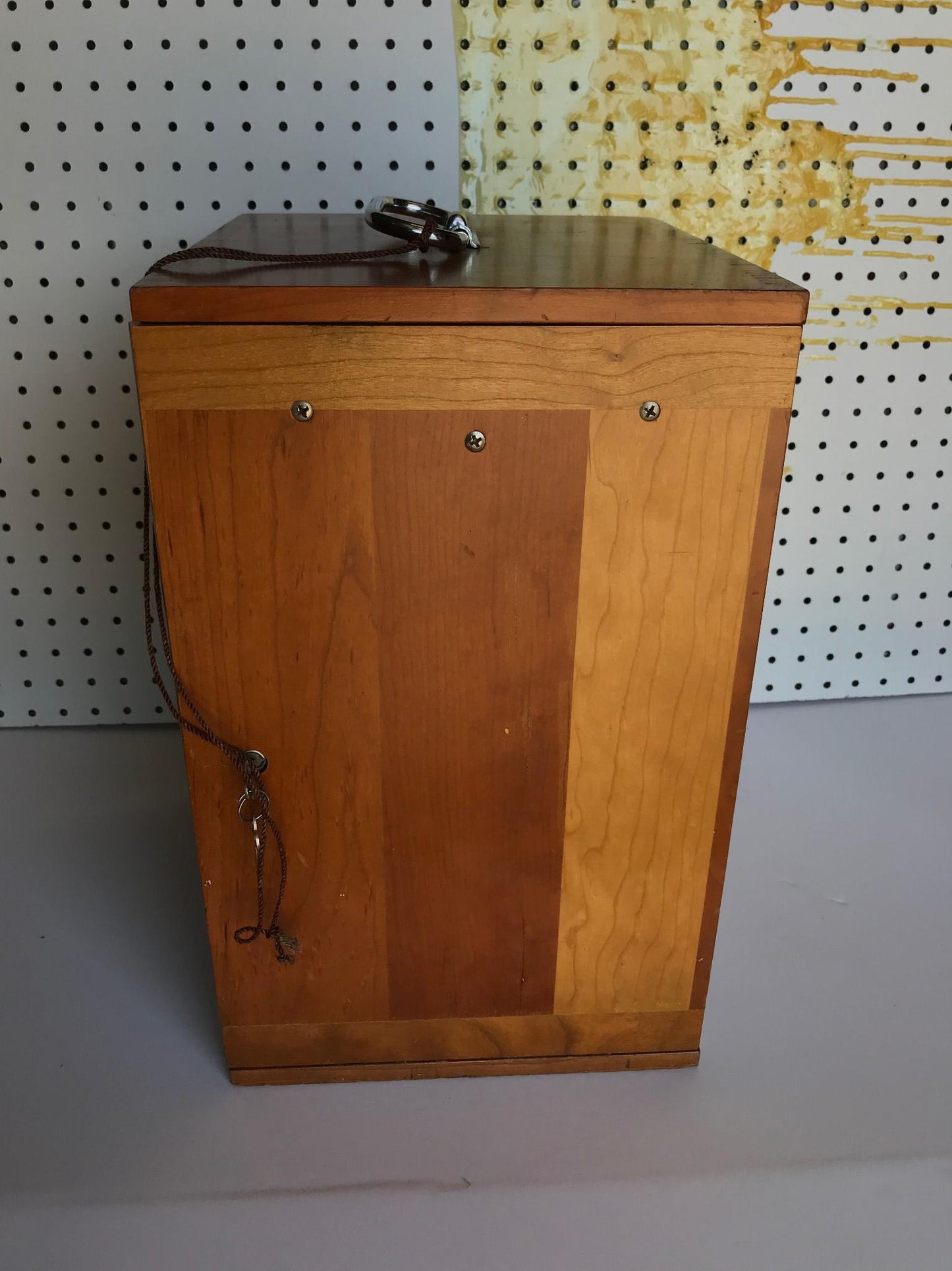 RARE VINTAGE BAUSH LOMB BRASS OBJECTIVES MICROSCOPE ORIGINAL WOOD CASE FREE SHIP