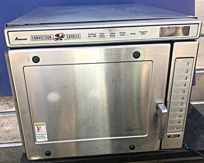 AMANA ACE14 2700W CONVECTION MICROWAVE HEAVY VOLUME COMMERCIAL OVEN WATCH VIDEO
