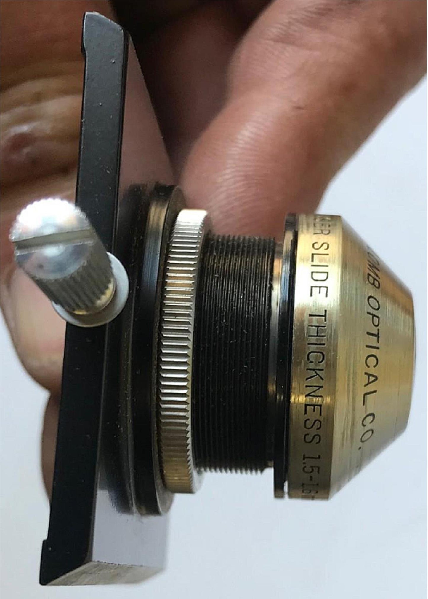 RARE VINTAGE BAUSH LOMB BRASS OBJECTIVES MICROSCOPE ORIGINAL WOOD CASE FREE SHIP