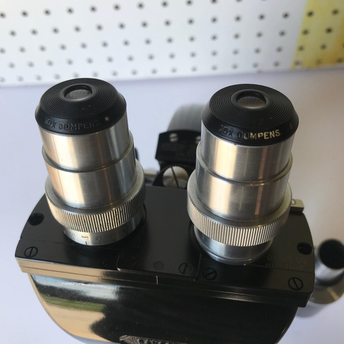 RARE VINTAGE BAUSH LOMB BRASS OBJECTIVES MICROSCOPE ORIGINAL WOOD CASE FREE SHIP